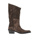 Khaite 'Clive' suede leather Western boots