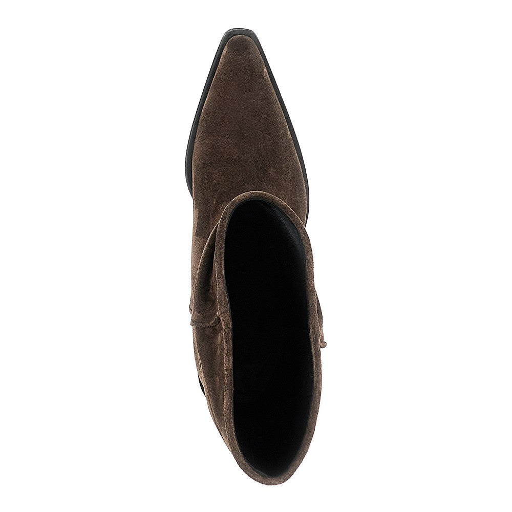 Khaite 'Clive' suede leather Western boots