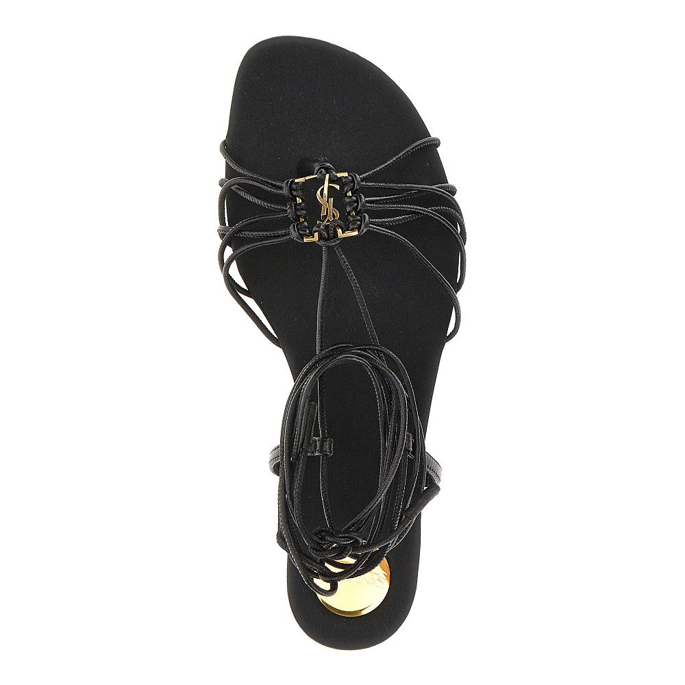 Saint Laurent 'Babylone' leather flat sandals