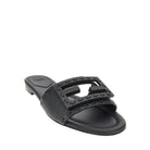 Fendi 'Baguette' grained leather slides