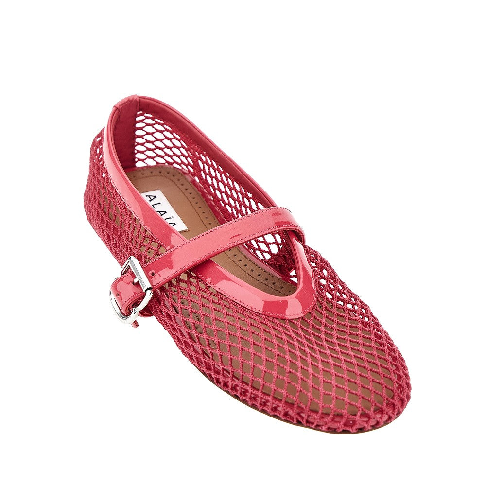 Alaïa Fishnet ballerina flats