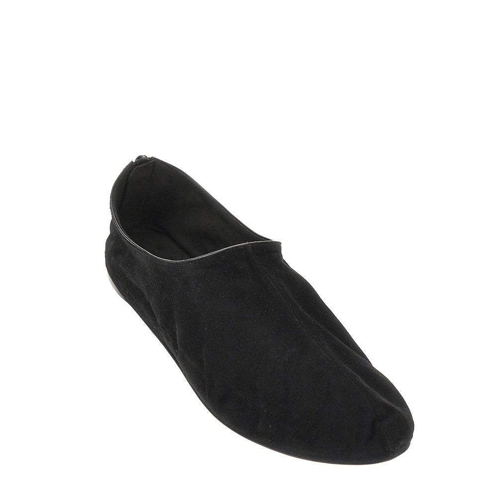 The Row 'Stellene' suede leather slippers