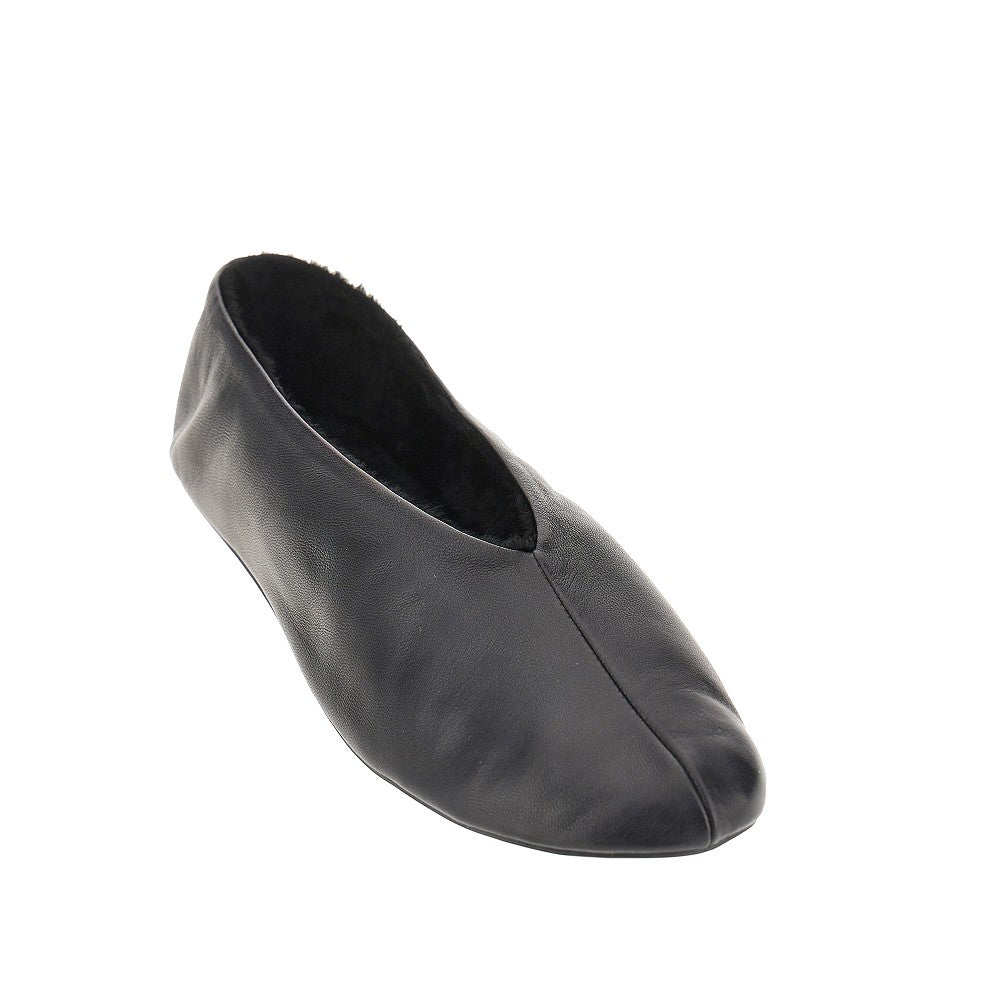 The Row 'Stella' nappa leather slip-on shoes