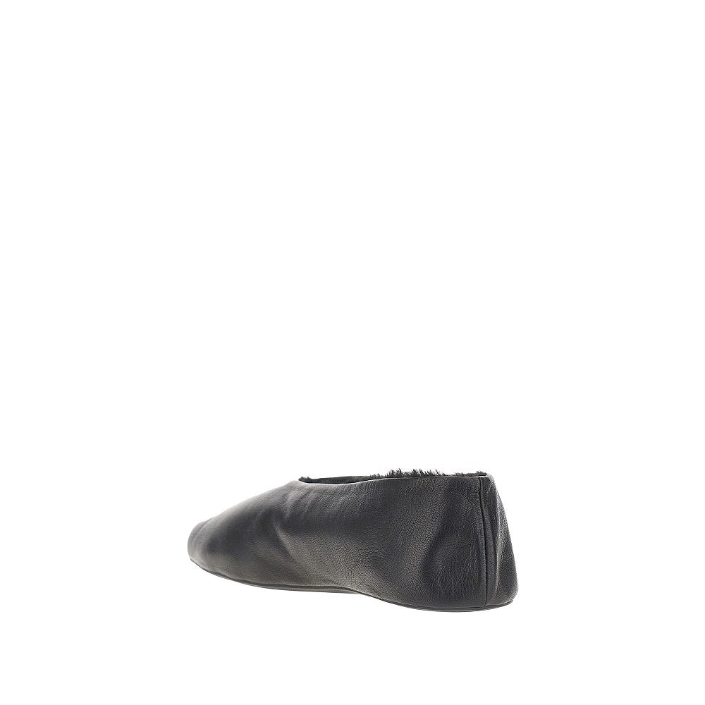 The Row 'Stella' nappa leather slip-on shoes