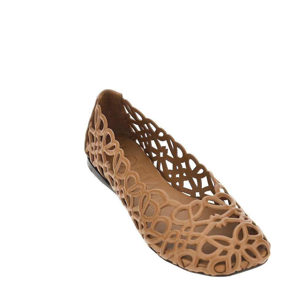 Loewe 'Petal Anagram' leather ballet flats