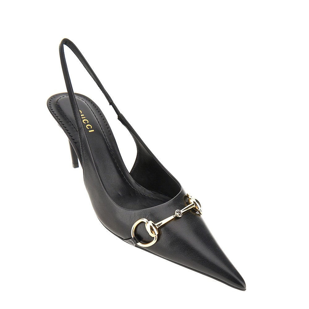 Gucci 'Donna' leather slingback pumps