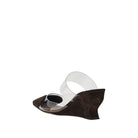 Alaïa Suede leather 'Le Coeur' wedge mules