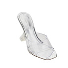 Amina Muaddi Lupita Glass pvc mules