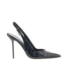 Paris Texas Croco-embossed leather 'Lidia' slingback pump
