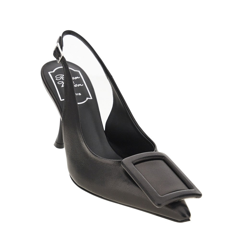 Roger Vivier 'Viv in the City' nappa leather slingback