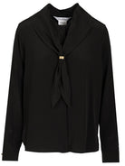 Max Mara Shirt With Scarf - Black