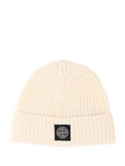 Stone Island Wool Beanie Geelong Rws - White