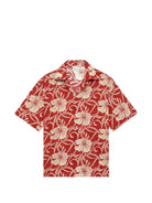 Drole De Monsieur "Hibiscus Monoramme" Shirt - Red