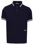 Moncler Piqué Polo - Blue