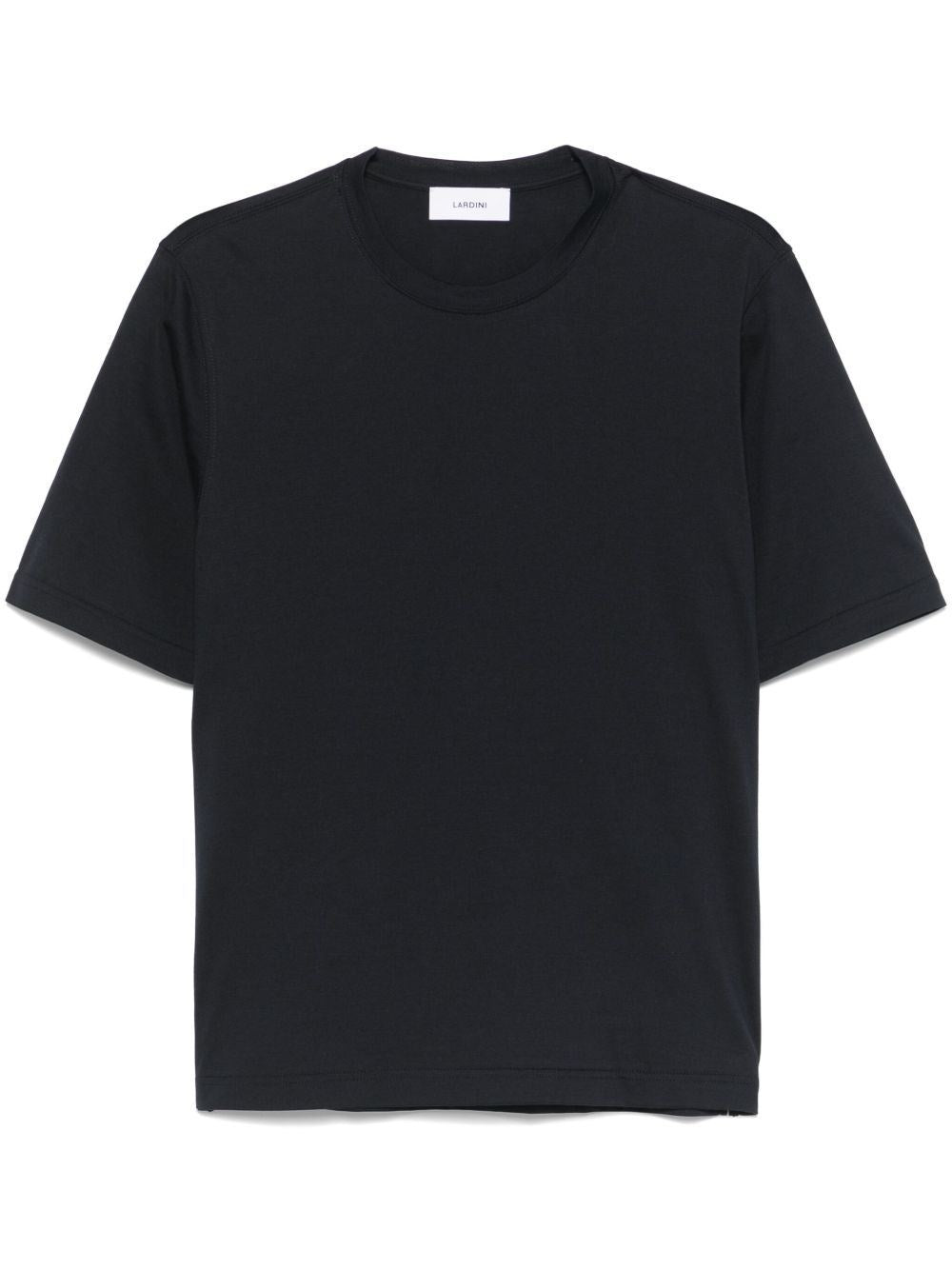 Lardini Lardini T-Shirt In Cotton And Silk - Blue