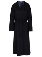 Studio Max Mara Reversible Robe Coat - Blue