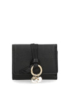 Chloe' Alphabet Folding Wallet - Black