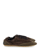 Saint Laurent Lewis Suede Sneaker - Brown