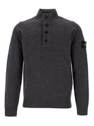 Stone Island Short Zip Sweater - Grey