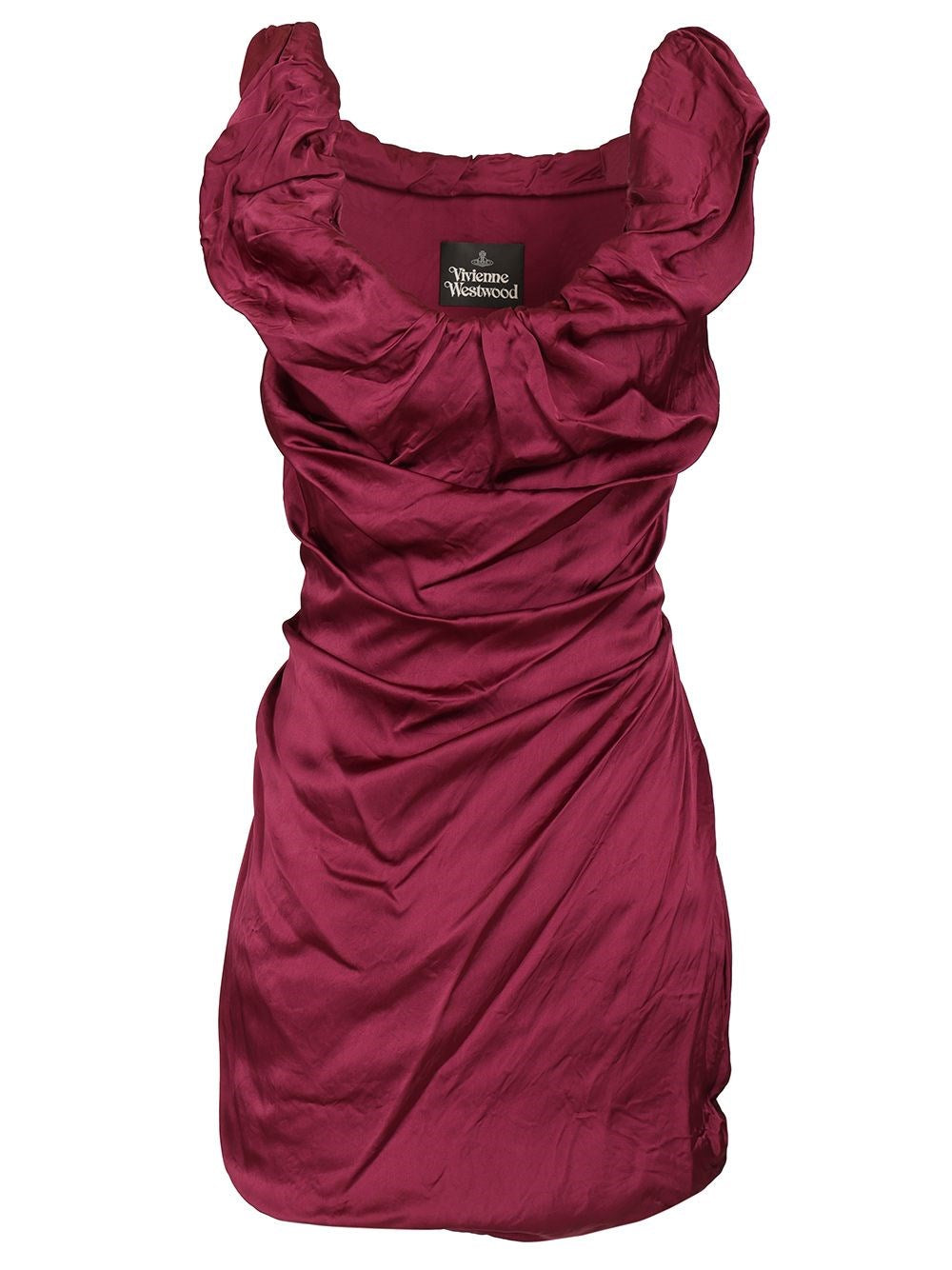 Vivienne Westwood Twisted Ginnie Mini Dress - Bordeaux