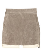 Rick Owens "Fog Cutoff" Mini Skirt - Green