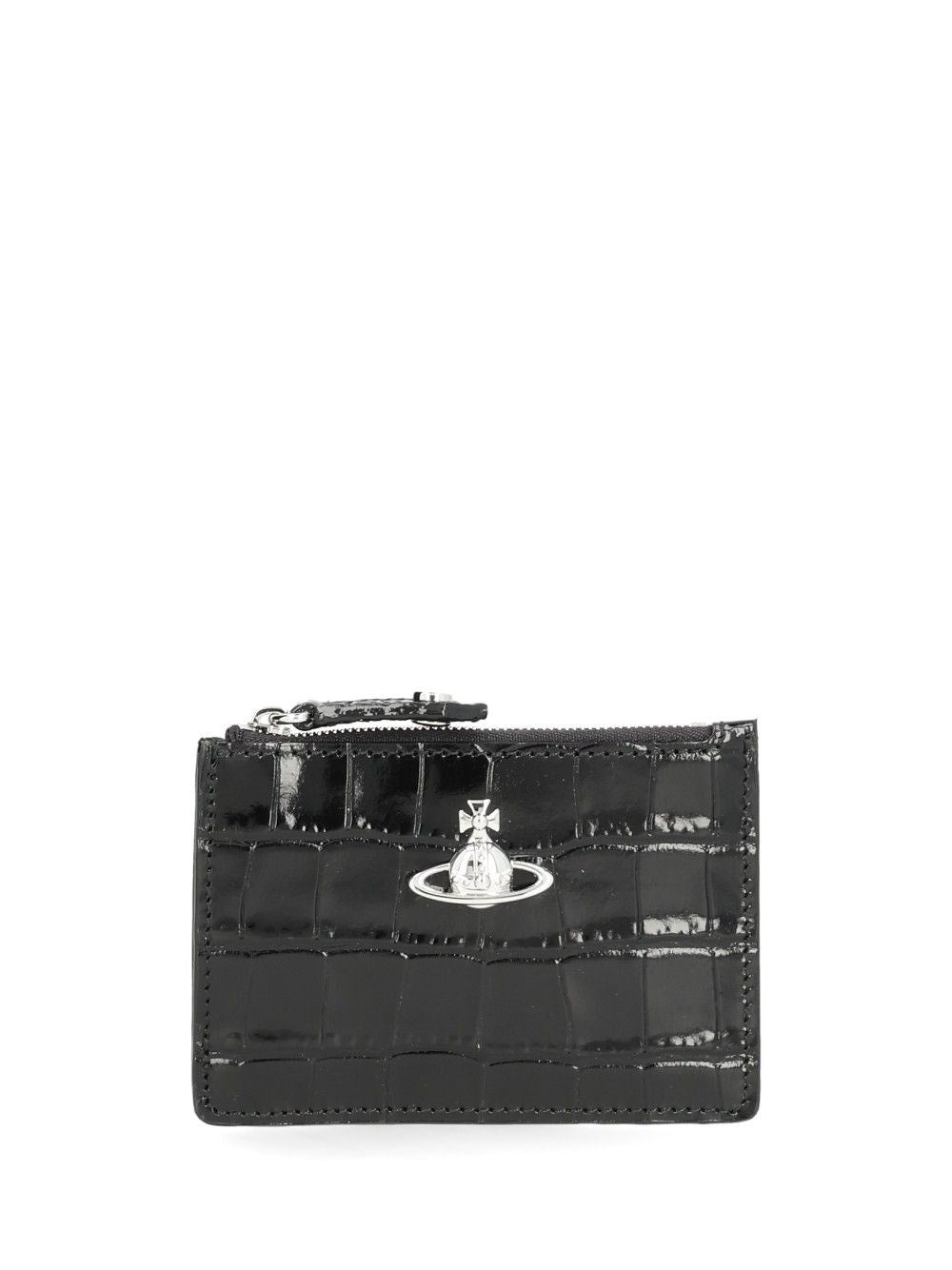 Vivienne Westwood Slim And Long Card Holder - Black