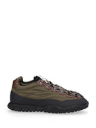 Miu Miu "Tyre" Sneakers In Technical Fabric And Leather - Green