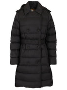 Burberry Medium Down Jacket With Hood - Black