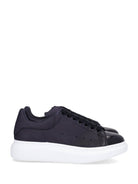 Mcqueen Oversized Leather Sneakers - Blue