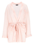 Tom Ford Short Silk Dressing Gown - Rose