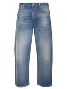 Valentino Garavani Wide Leg Cropped Jeans - Blue