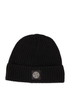 Stone Island Wool Beanie Geelong Rws - Black