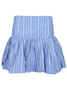 Ganni Striped Skirt - Sky Blue