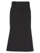 Fendi Black Grain De Poudre Skirt