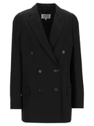 Maison Margiela Double-Breasted Blazer - Black