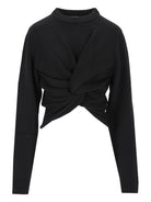 Balenciaga Knotted Waist Sweater - Black