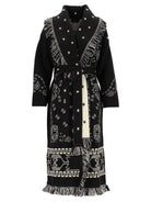 Alanui Bandana Wool Coat - Black