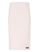 Miu Miu Stretch Poplin Skirt - White