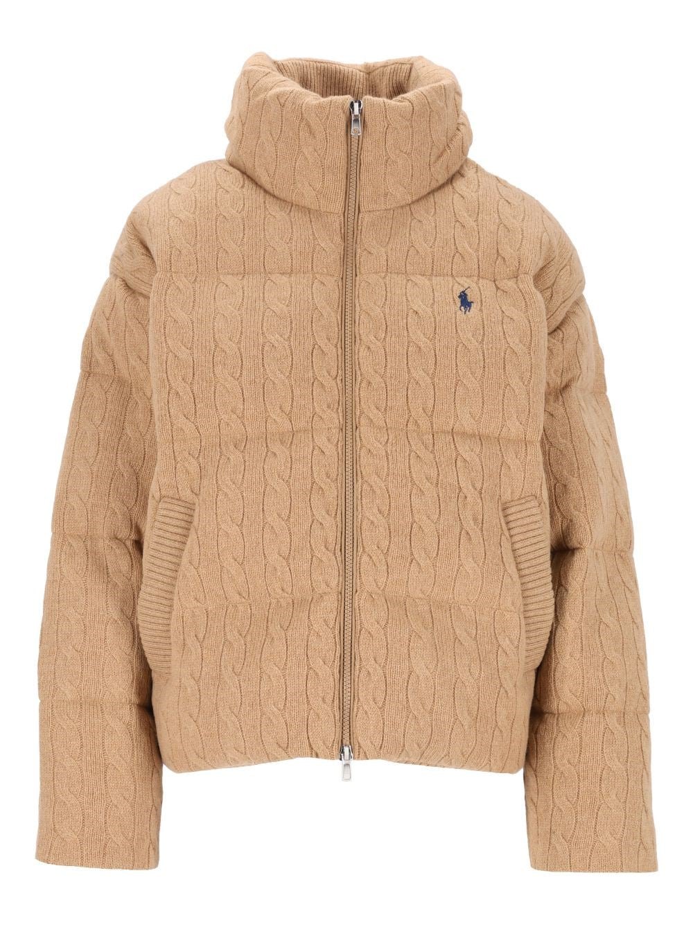 Polo Ralph Lauren Cable-Knit Wool And Cashmere Jacket - Beige