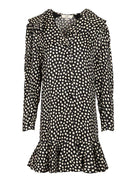 Chloe' Long-Sleeved Mini Dress - Black