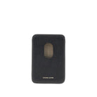 Emporio Armani Grained leather magnetic card holder