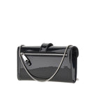 Emporio Armani Patent leather clutch with chain