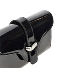 Emporio Armani Patent leather clutch with chain