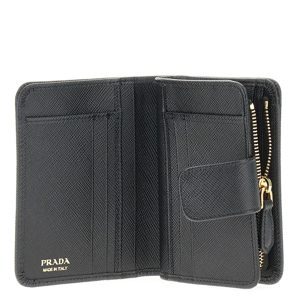 Prada Saffiano leather small wallet with zip