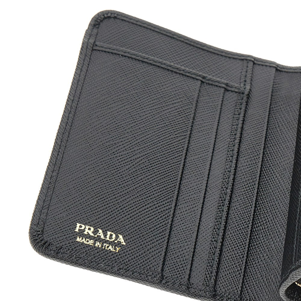 Prada Saffiano leather small wallet with zip