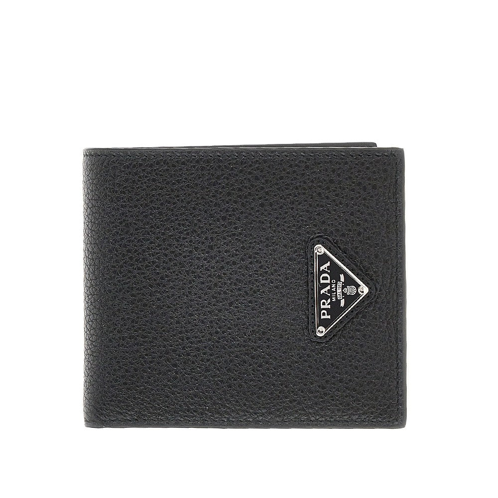 Prada Grained leather bi-fold wallet