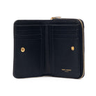 Saint Laurent Grain De Poudre leather Cassandre wallet