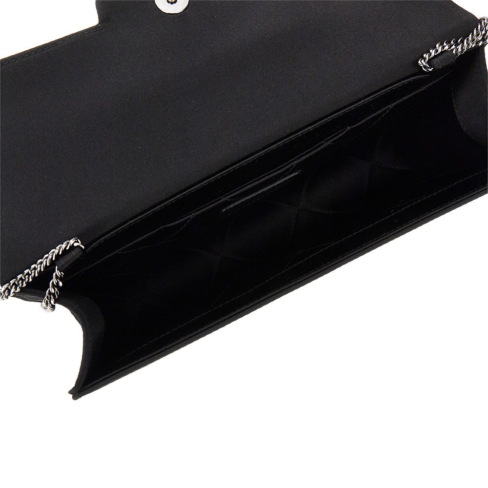 Roger Vivier 'Efflorescence' satin pouch with rhinestones