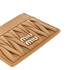 Miu Miu Matelassé nappa leather cardholder