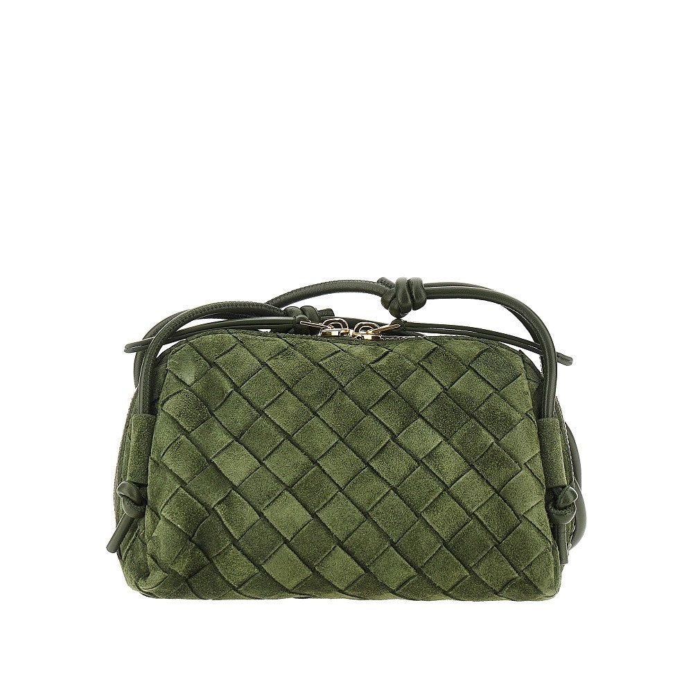 Bottega Veneta Intrecciato suede leather 'Concert' bag